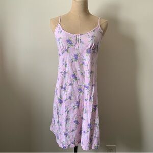 90’s PINK Victoria’s Secret Lavender Floral Lightweight Chemises